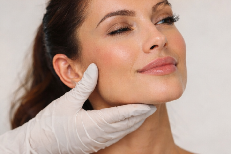 Microneedling close-up: professional SkinPen treatment